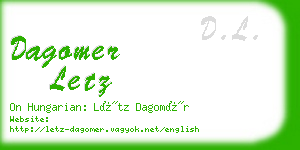 dagomer letz business card